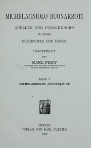 Cover of: Michelagniolo Buonarroti by Karl Frey