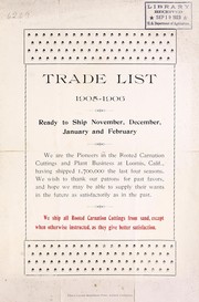 Cover of: Trade price list 1905-1906