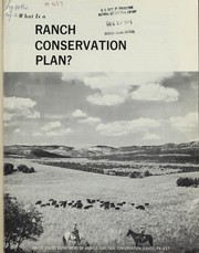 Cover of: What is a ranch conservation plan? by United States. Soil Conservation Service.
