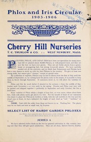 Phlox and iris circular 1905-1906 by Cherry Hill Nurseries (West Newbury, Mass.)