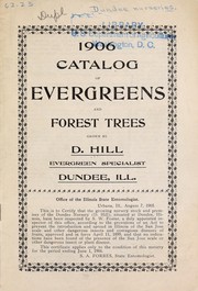 Cover of: 1906 catalog of evergreens and forest trees
