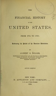 Cover of: The financial history of the United States