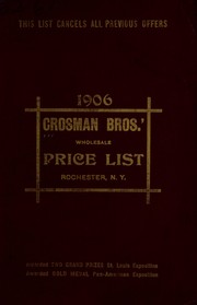 Cover of: Wholesale price list of garden, flower, agricultural, grass and herb seeds for 1906: to dealers only