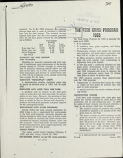 Cover of: The feed grain program 1965 by United States. Department of Agriculture