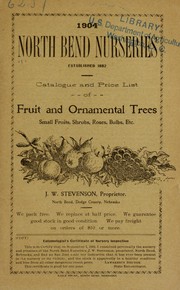 Cover of: Catalogue and price list of fruit and ornamental trees: small fruits, shrubs, roses, bulbs, etc