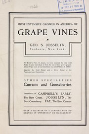 Cover of: Most extensive grower in America of grape vines