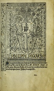 Cover of: Ces presentes heures a lusaige de Romme furent acheuees le xvii. iour de Auril. Lan .M.CCCC.iiii.xx. et xvii. pour Simon vostre Libraire demoura[n]t a la rue neueu a lenseigne sainct Jehan leuangeliste