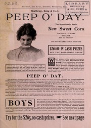 Cover of: Peep o'day: sweet corn