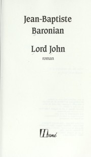 Lord John by Jean Baptiste Baronian