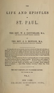 Cover of: The life and epistles of St. Paul by William John Conybeare