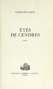 Cover of: Etés de cendres: roman