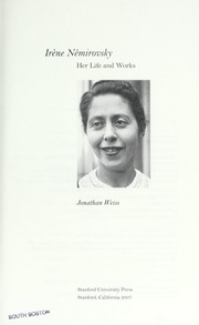 Cover of: Irène Némirovsky by Jonathan M. Weiss