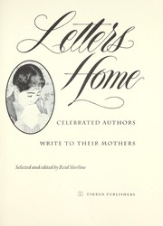 Cover of: Letters home : celebrated authors write to their mothers by 