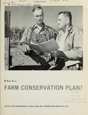Cover of: What is a farm conservation plan? by United States. Soil Conservation Service.