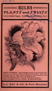 Cover of: Bulbs, plants and fruits: for fall 1906 planting