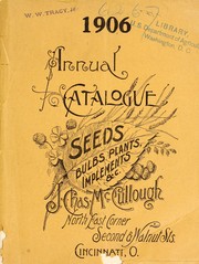 Cover of: 1906 annual catalogue by J. Chas. McCullough (Firm)