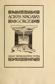 Cover of: Across Niagara's gorge