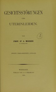 Cover of: Gesichtsst©œrungen und Uterinleiden