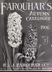Cover of: Farquhar's autumn catalogue: 1906