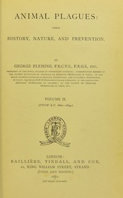 Cover of: Animal plagues by George Fleming