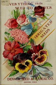 Cover of: [Descriptive list of irrigated seeds] by Denver Seed and Floral Co, Denver Seed and Floral Co