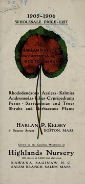 Cover of: 1905-1906 wholesale price-list by Harlan P. Kelsey (Firm)