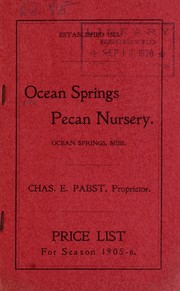 Cover of: Price list for season 1905-6