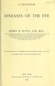 Cover of: A text-book on diseases of the eye