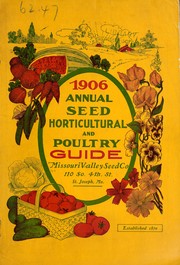 Cover of: Annual seed horticultural and poultry guide