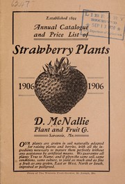 Cover of: Annual catalogue and price list of strawberry plants
