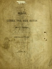 Cover of: Beitr©Þge zur Lehre von der Iritis