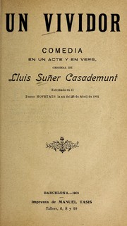 Cover of: Un vividor by Luis Sun er Casademunt