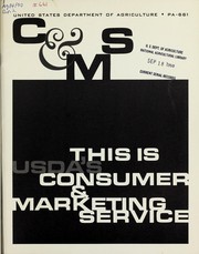 Cover of: C&MS; this is USDA's Consumer & Marketing Service