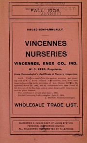 Cover of: Wholesale trade list: Fall 1906