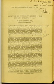 Cover of: Review of Dr. Cuningham's report of the epidemic cholera of 1872