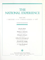 Cover of: The National Experience | John Morton Blum