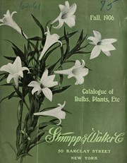 Cover of: Catalogue of bulbs, plants, etc | Stumpp & Walter Co. (New York, N.Y.)