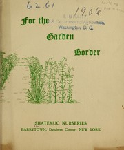 Cover of: For the garden border