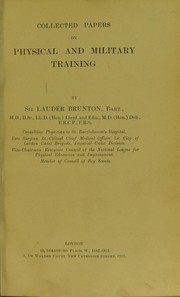 Cover of: Collected papers on physical and military training