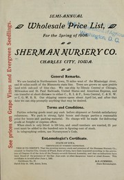 Cover of: Semi-annual wholesale price list | Sherman Nursery Co