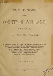 The History of the County of Welland, Ontario by E. R. Langs, Allan Berlin Rice, J. J. Sidey