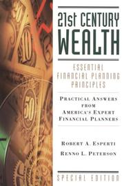 Cover of: 21st century wealth by Robert A. Esperti