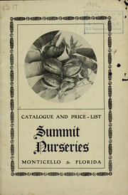 Cover of: Catalogue and price-list by Summit Nurseries, Summit Nurseries