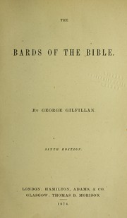 Cover of: The bards of the Bible