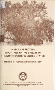 Cover of: Insects affecting important native shrubs of the Northwestern United States