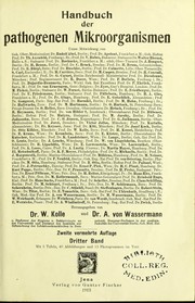 Handbuch der pathogenen Mikroorganismen