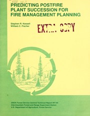 Cover of: Predicting postfire plant succession for fire management planning