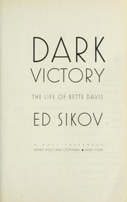 Cover of: Dark victory by Ed Sikov
