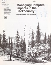 Cover of: Managing campfire impacts in the backcountry