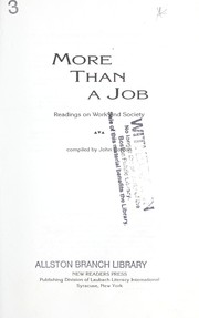 Cover of: More Than A Job by John C. Gordon